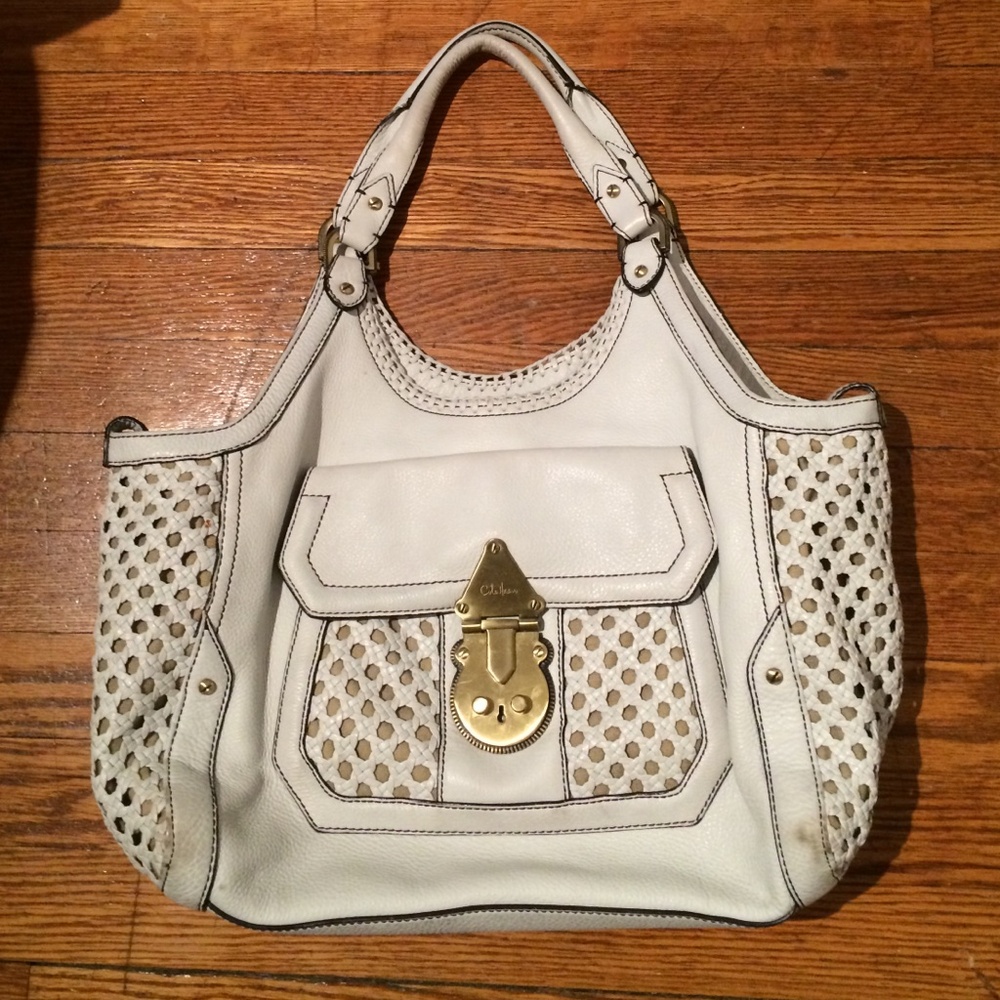 Cole Haan White and Gold Women's Bag